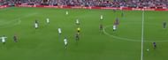 Messi droping deep to help in the organisation